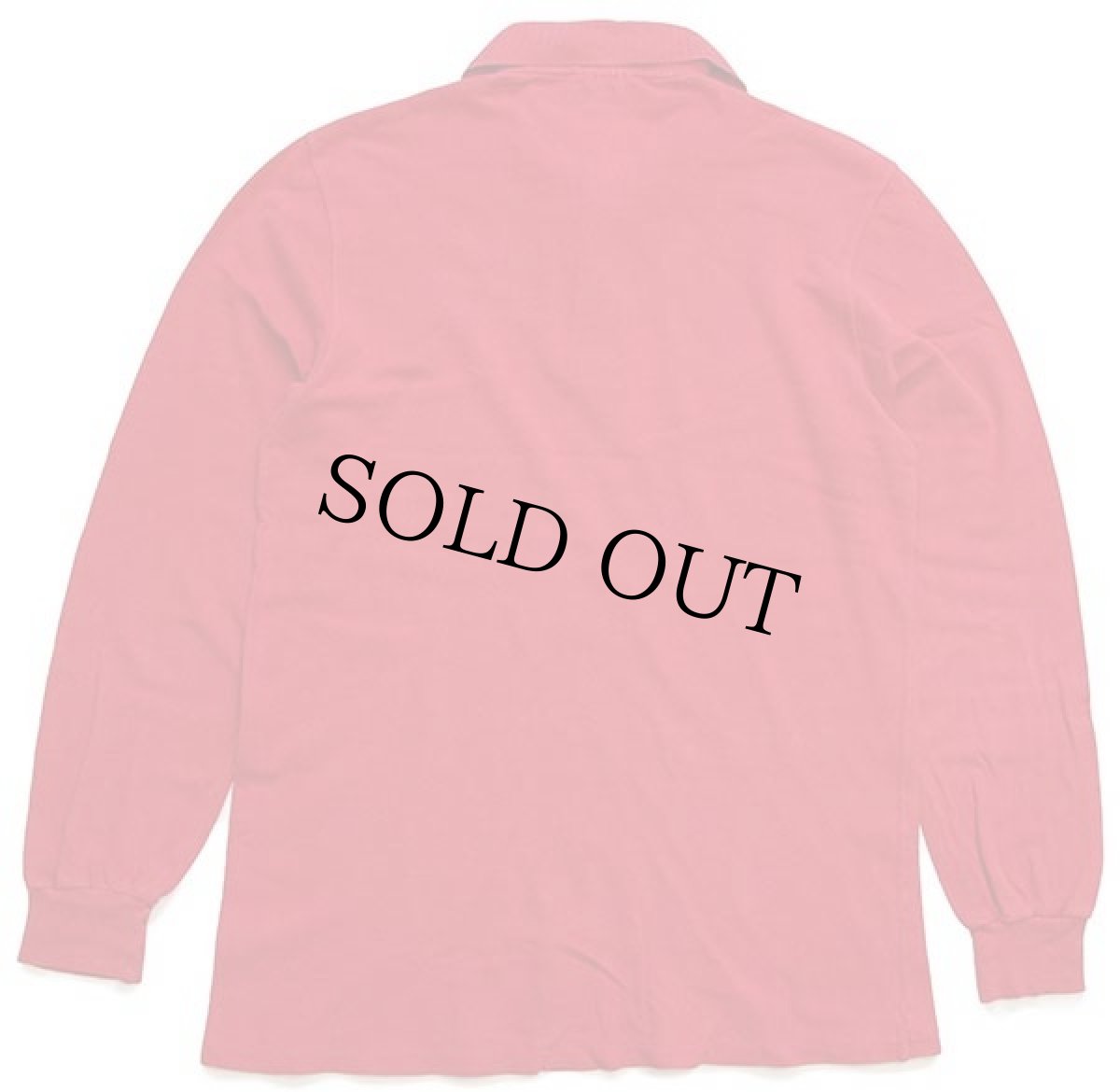 画像2: 70s フランス製 CHEMISE LACOSTE ラコステ ワンポイント コットン 鹿の子 長袖ポロシャツ 赤 3★28 (2)