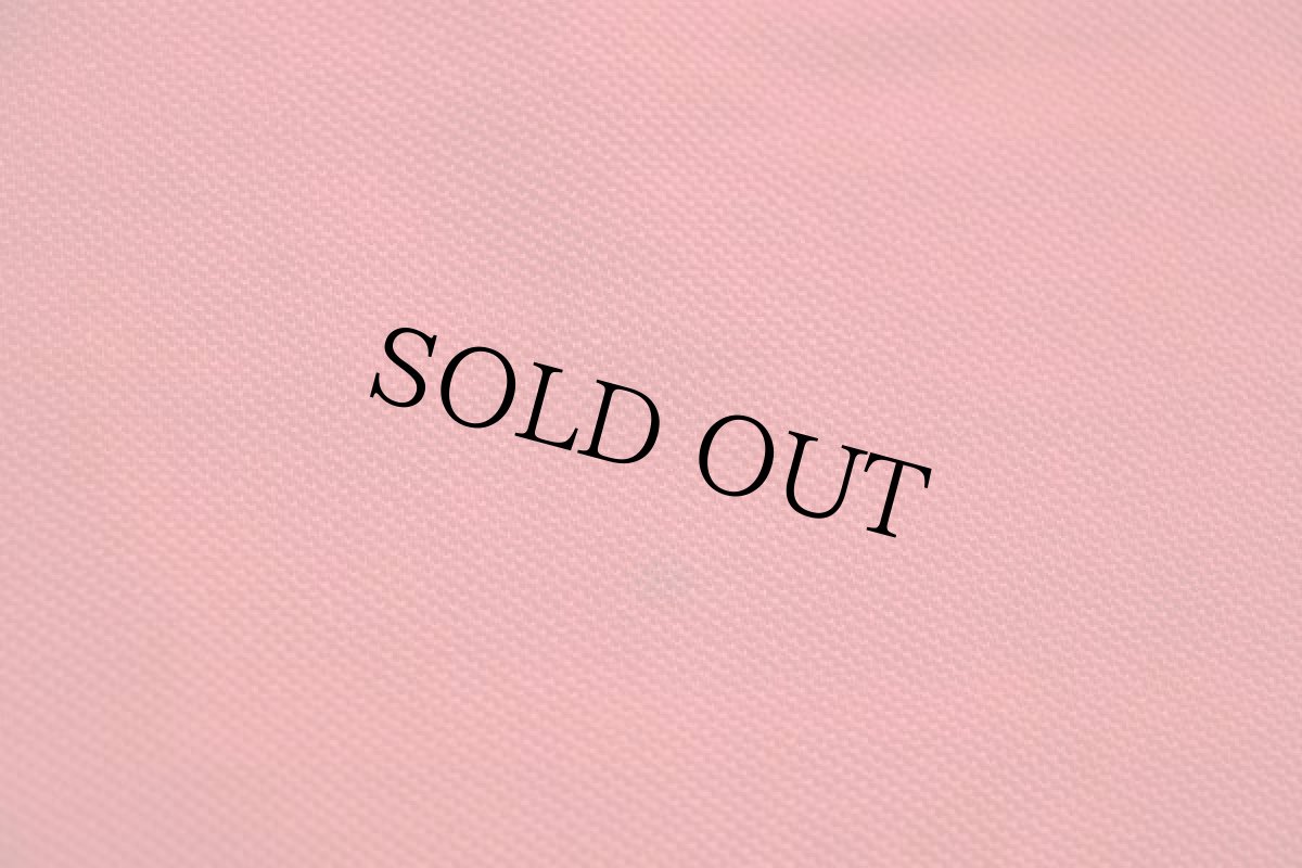 画像6: 70s フランス製 CHEMISE LACOSTE ラコステ ワンポイント コットン 鹿の子 長袖ポロシャツ 赤 7★29 (6)