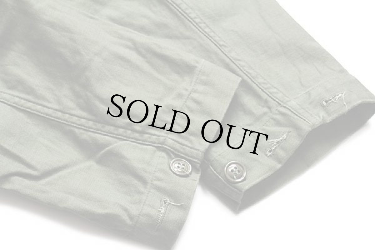 画像9: 80s 米軍 U.S.ARMY コットンサテン カバーオール オールインワン オリーブグリーン L★つなぎ (9)