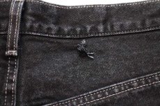 画像9: 00s USA製 Levi'sリーバイス 550 ブラック デニムパンツ w42 L30★SDP1900 (9)