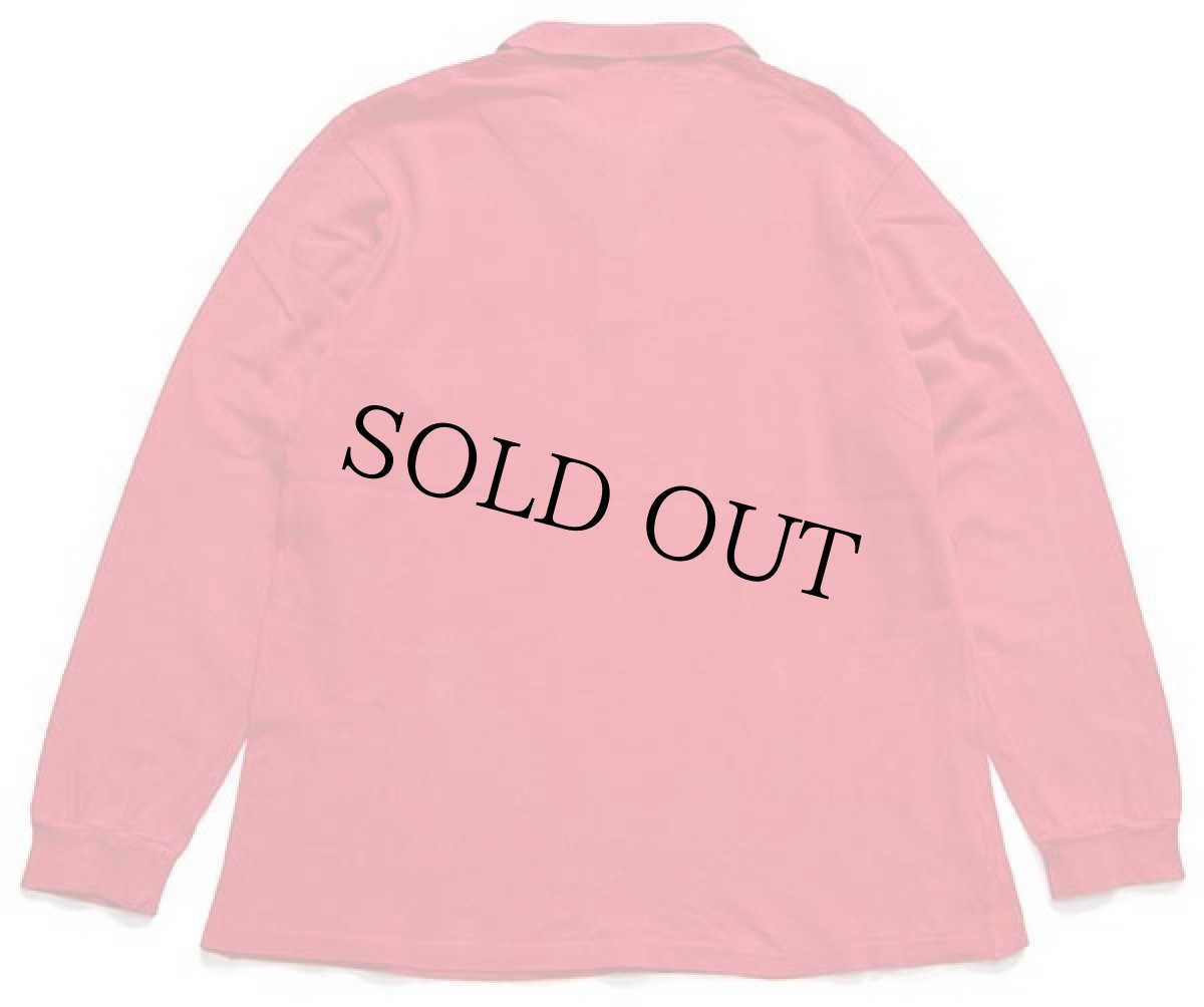 画像2: 70s フランス製 CHEMISE LACOSTE ラコステ ワンポイント コットン 鹿の子 長袖ポロシャツ 赤 4★12 (2)