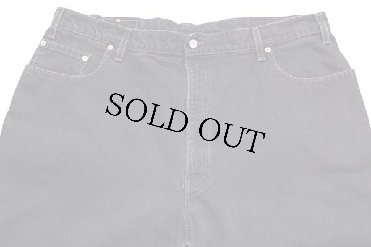 画像4: 90s USA製 Levi'sリーバイス 570 ブラック デニムパンツ w42 L32★SDP1901 (4)