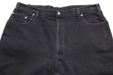 画像4: 90s USA製 Levi'sリーバイス 570 ブラック デニムパンツ w42 L32★SDP1901 (4)