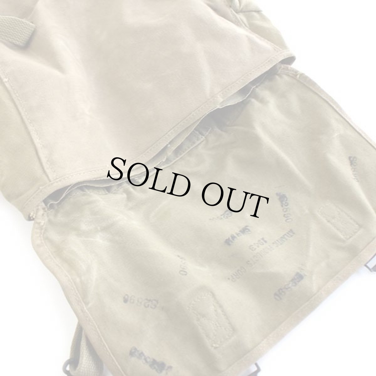 画像8: 40s 米軍 M-1936 U.S.ステンシル コットン キャンバス ミュゼットバッグ オリーブドラブ (8)