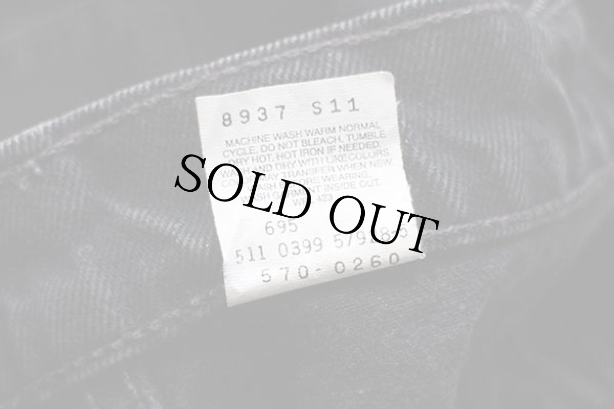 画像7: 90s USA製 Levi'sリーバイス 570 ブラック デニムパンツ w42 L32★SDP1901 (7)