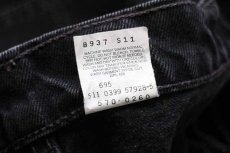 画像7: 90s USA製 Levi'sリーバイス 570 ブラック デニムパンツ w42 L32★SDP1901 (7)