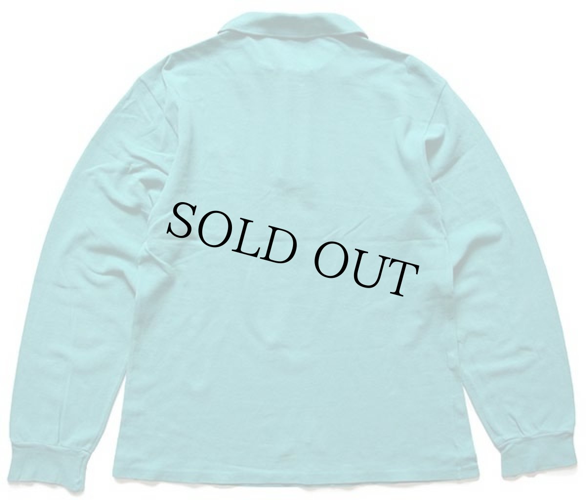 画像2: 70s フランス製 CHEMISE LACOSTE ラコステ ワンポイント コットン 鹿の子 長袖ポロシャツ エメラルドグリーン 3★11 (2)