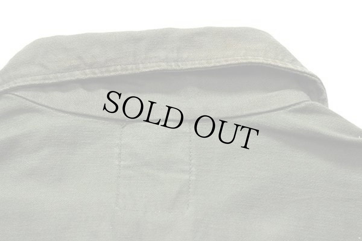 画像10: 80s 米軍 U.S.ARMY コットンサテン カバーオール オールインワン オリーブグリーン L★つなぎ (10)