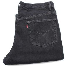 画像1: 00s USA製 Levi'sリーバイス 550 ブラック デニムパンツ w42 L30★SDP1900 (1)