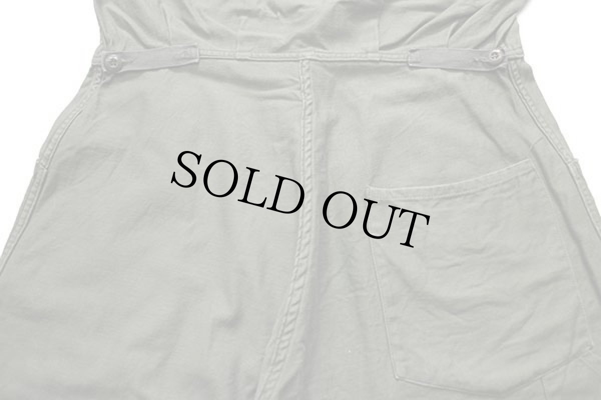 画像7: 80s 米軍 U.S.ARMY コットンサテン カバーオール オールインワン オリーブグリーン L★つなぎ (7)