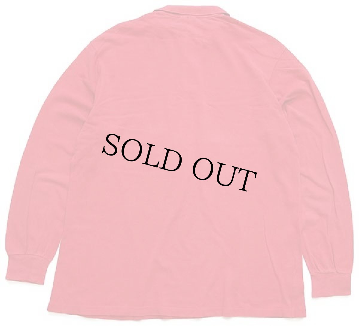 画像2: 70s フランス製 CHEMISE LACOSTE ラコステ ワンポイント コットン 鹿の子 長袖ポロシャツ 赤 7★29 (2)