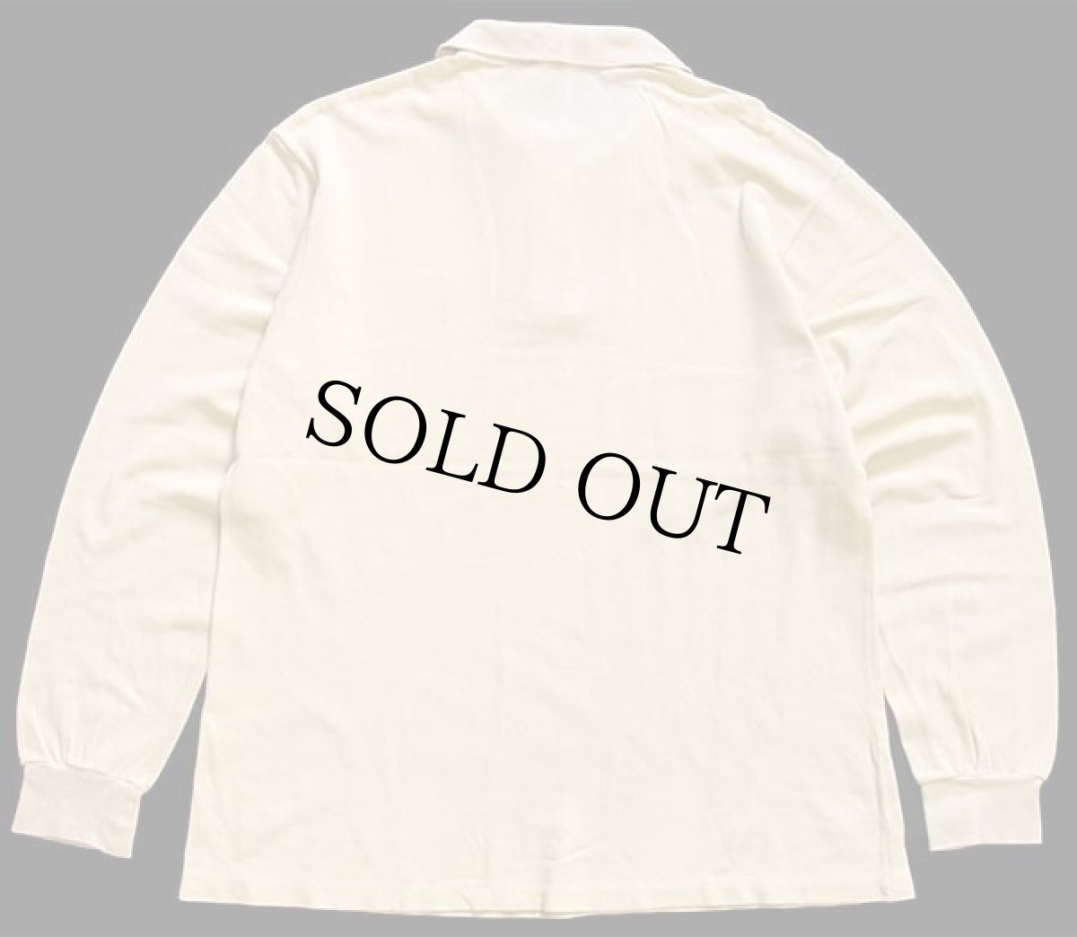 画像2: 70s フランス製 CHEMISE LACOSTE ラコステ ワンポイント コットン 鹿の子 長袖ポロシャツ 薄黄 5★01 (2)