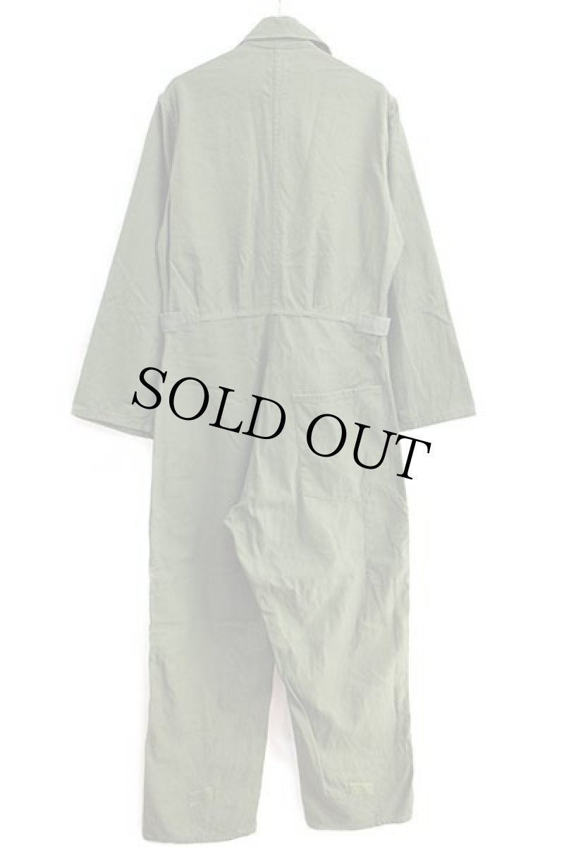 画像3: 90s 米軍 U.S.ARMY コットンサテン カバーオール オールインワン オリーブグリーン M★08 つなぎ (3)