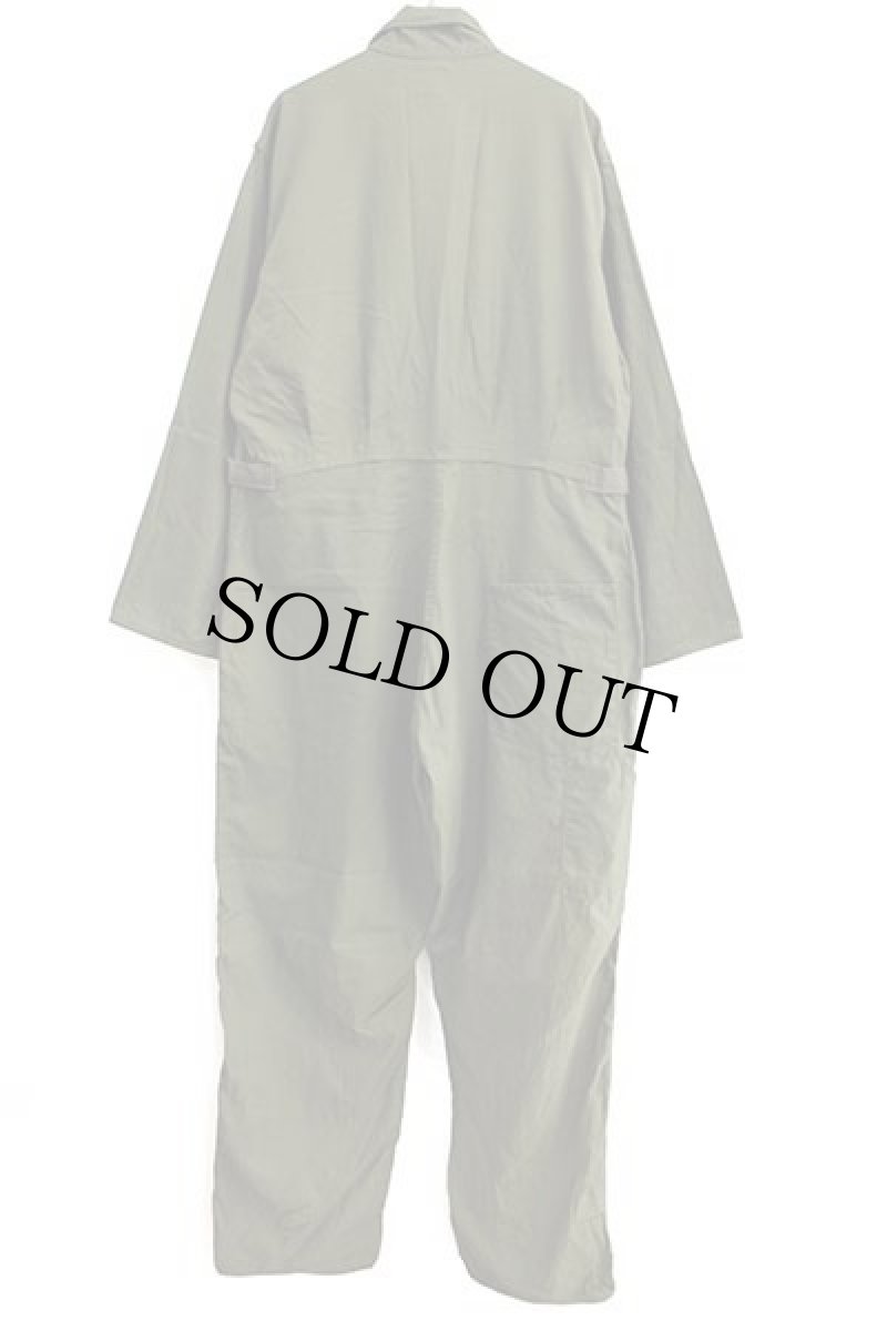 画像3: 90s 米軍 U.S.ARMY コットンサテン カバーオール オールインワン オリーブグリーン L★つなぎ (3)