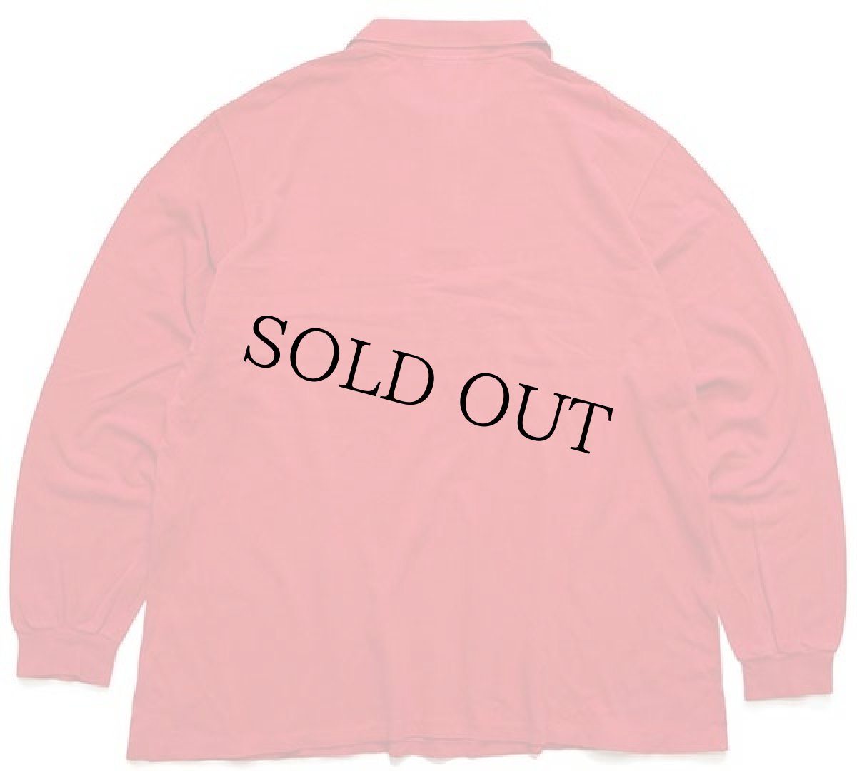 画像2: 70s フランス製 CHEMISE LACOSTE ラコステ ワンポイント コットン 鹿の子 長袖ポロシャツ 赤 7★30 (2)