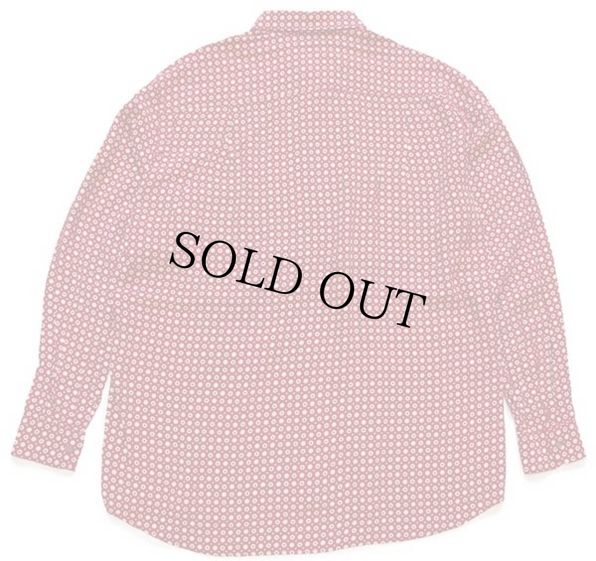 画像2: 90s イタリア製 Filou 小紋柄 総柄 レーヨンシャツ 濃赤 L (2)