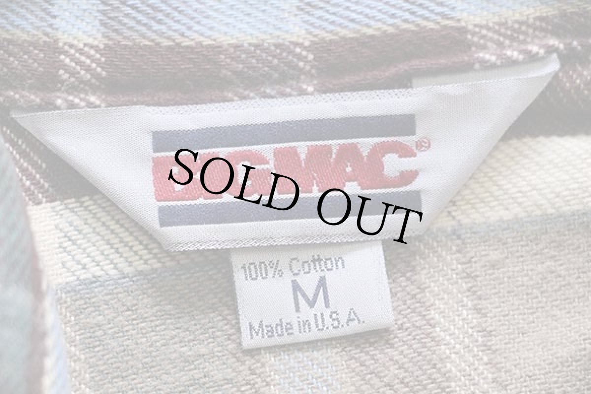 画像4: 80s USA製 JCPenney BIGMACビッグマック チェック コットン フランネルシャツ M (4)