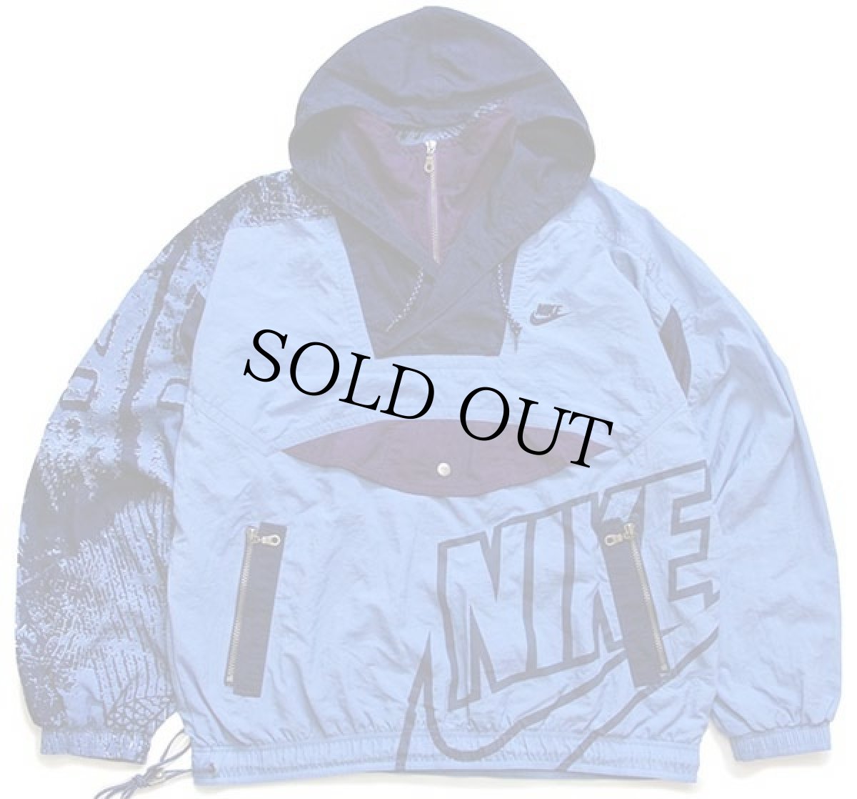 画像2: 90s NIKEナイキ 総柄 切り替え プルオーバー ナイロンパーカー&パンツ セットアップ L (2)