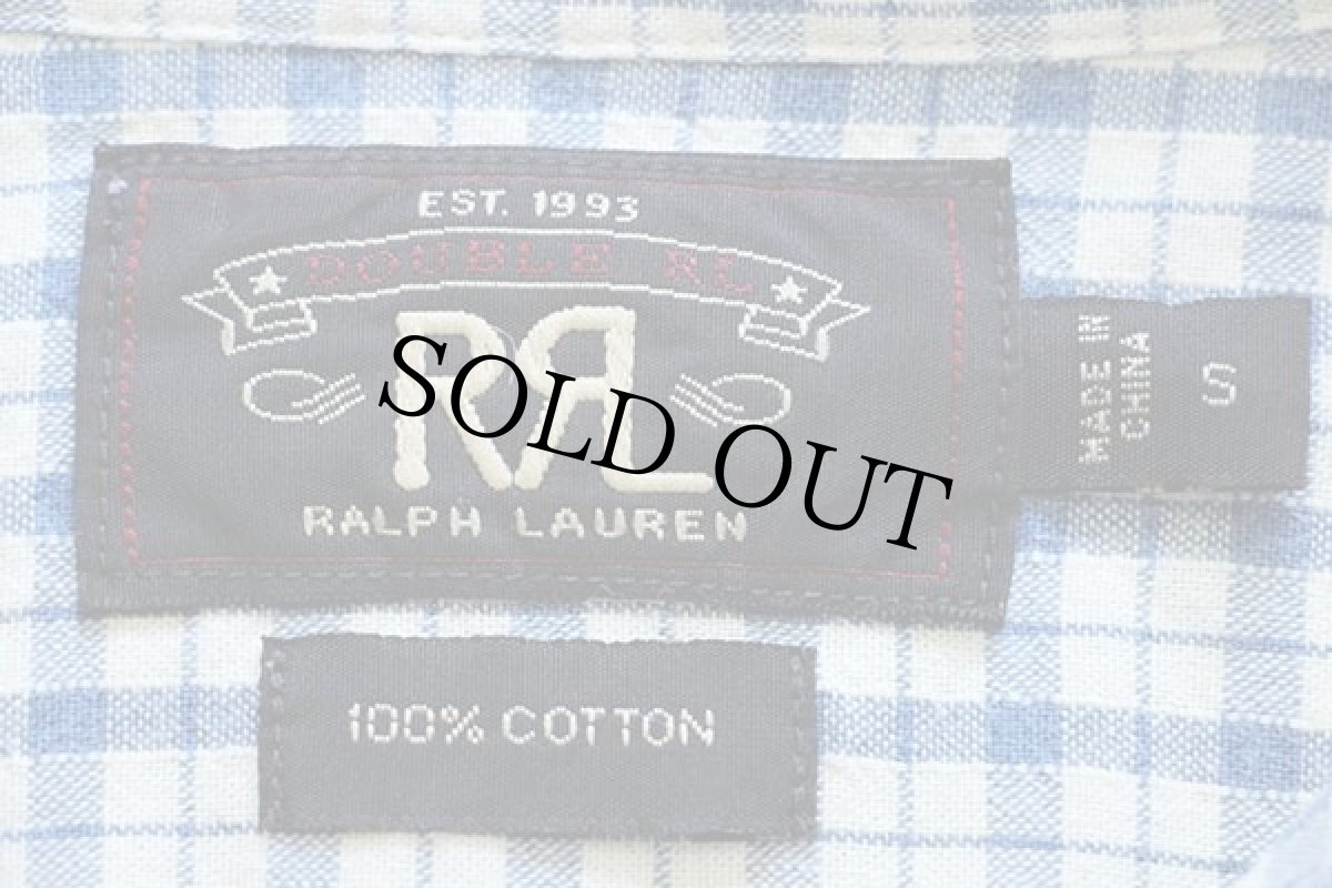 画像4: RRL ダブルアールエル ラルフローレン マチ付き チェック コットン ワークシャツ S (4)