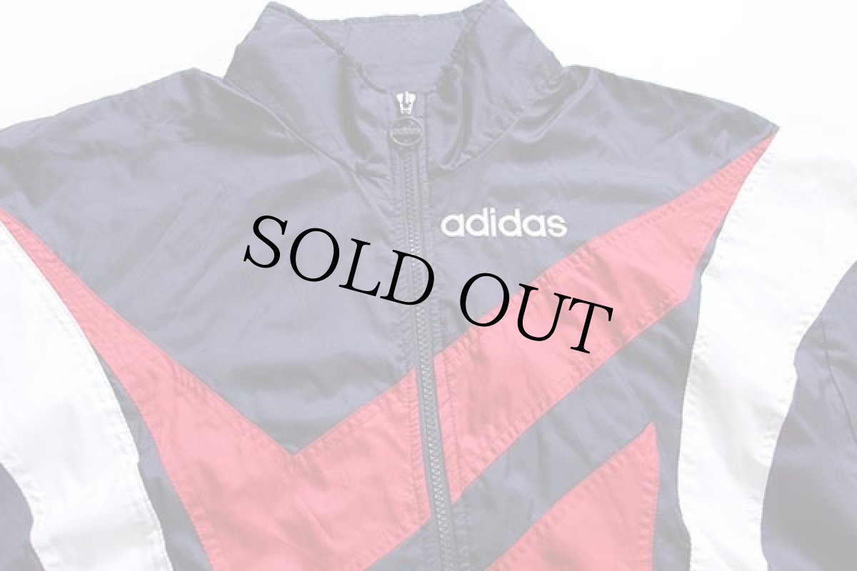 画像3: 90s adidasアディダス DTV RECHERSWIL マルチカラー 切り替え ナイロンジャケット S (3)