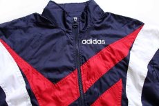 画像3: 90s adidasアディダス DTV RECHERSWIL マルチカラー 切り替え ナイロンジャケット S (3)