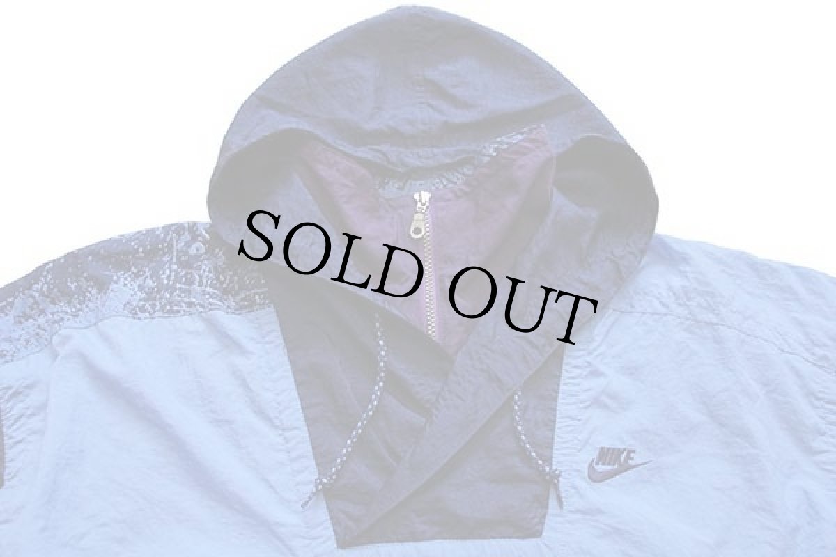 画像4: 90s NIKEナイキ 総柄 切り替え プルオーバー ナイロンパーカー&パンツ セットアップ L (4)