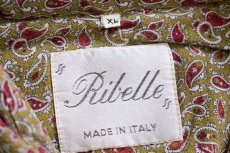 画像4: 90s イタリア製 Ribelle ペイズリー 総柄 レーヨンシャツ XL (4)