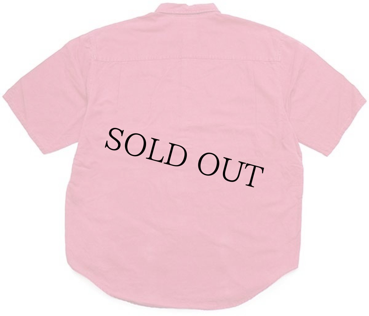 画像2: 90s GAPギャップ 無地 半袖 リネン×コットンシャツ 濃赤 L (2)