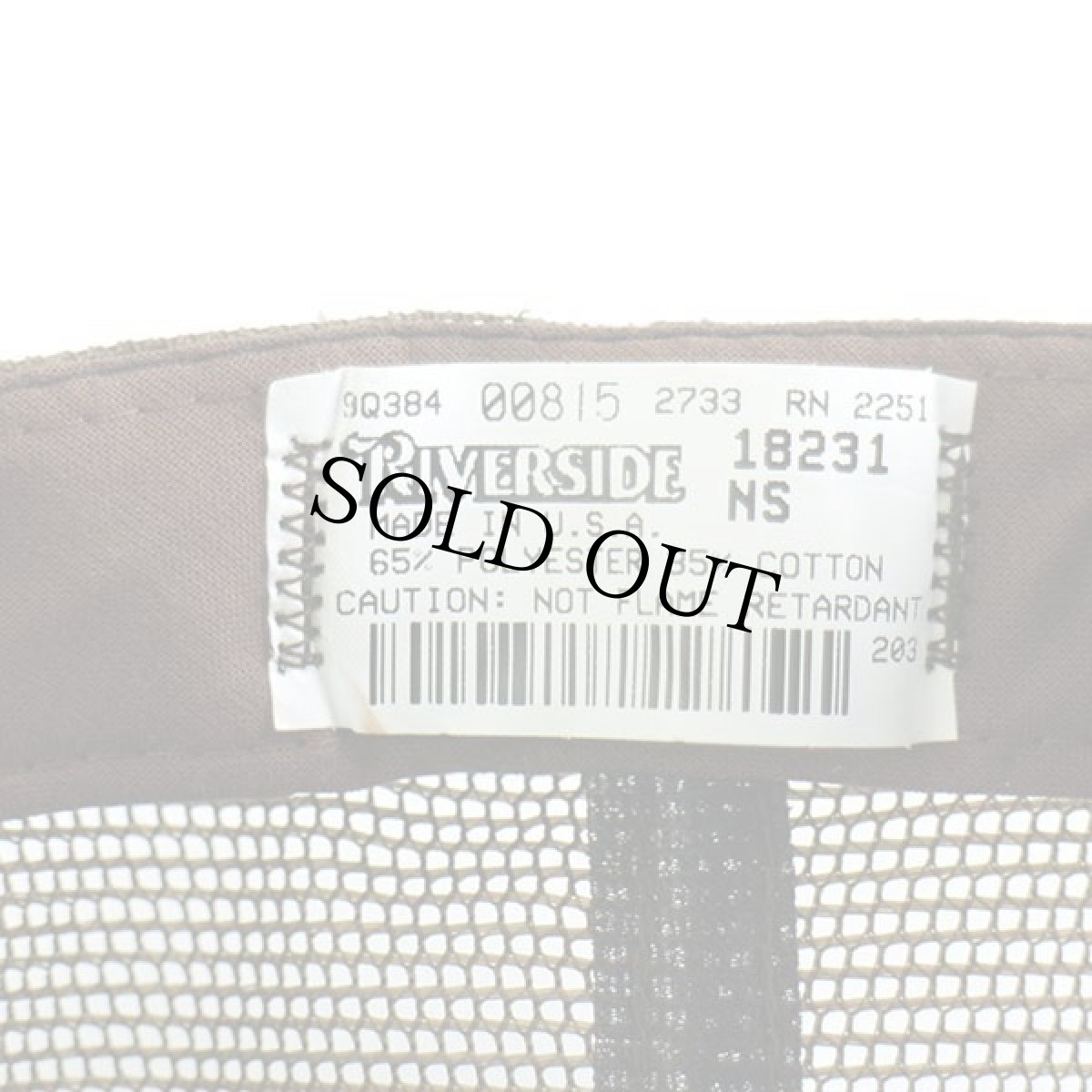 画像4: 90s USA製 UPS ロゴ刺繍 メッシュキャップ 茶 (4)