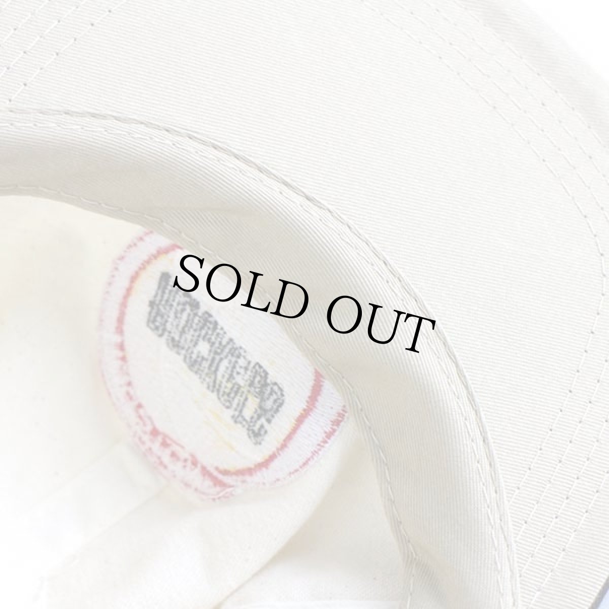 画像7: 90s NBA HOUSTON ROCKETS ロゴ刺繍 WORLD CHAMPIONS パッチ付き ツートン コットンキャップ 生成り×黒 (7)