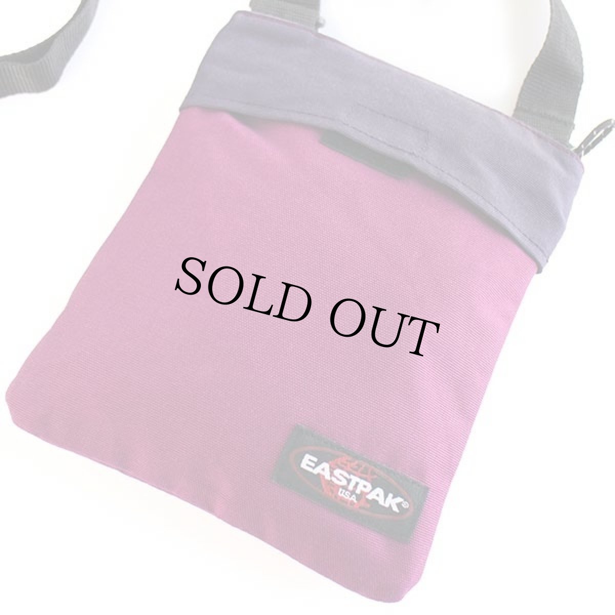 画像3: EASTPAKイーストパック ツートン ナイロン ショルダーポーチ 赤紫×紫 (3)