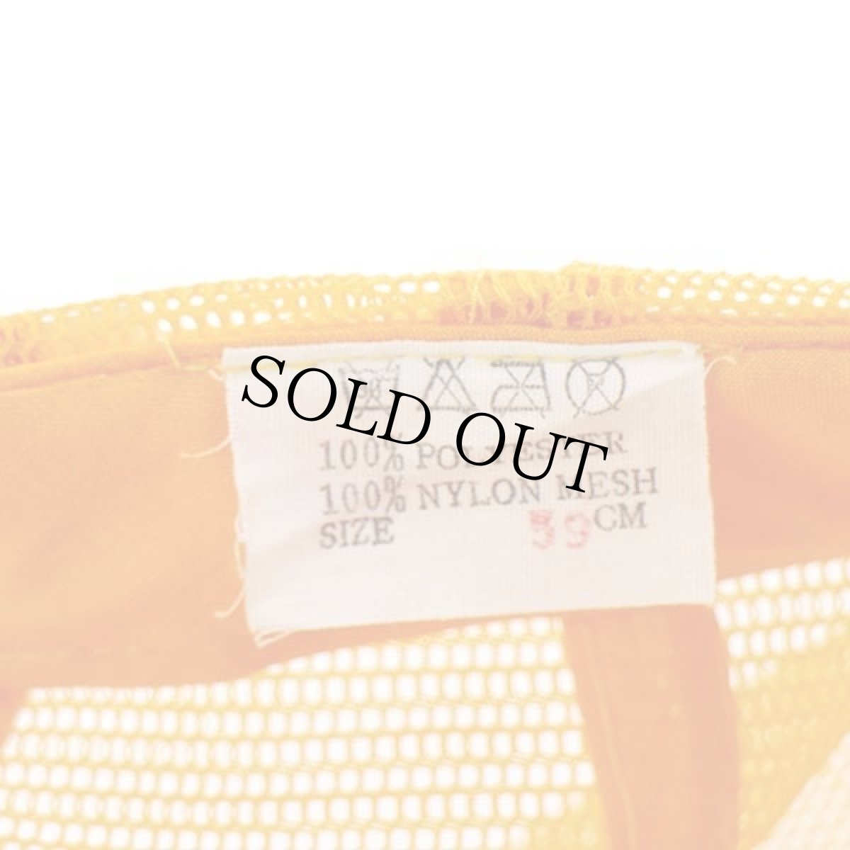 画像5: 80s MLB PITTSBURGH PIRATES 刺繍 ツートン 切り替え メッシュキャップ 黄×白 59cm (5)