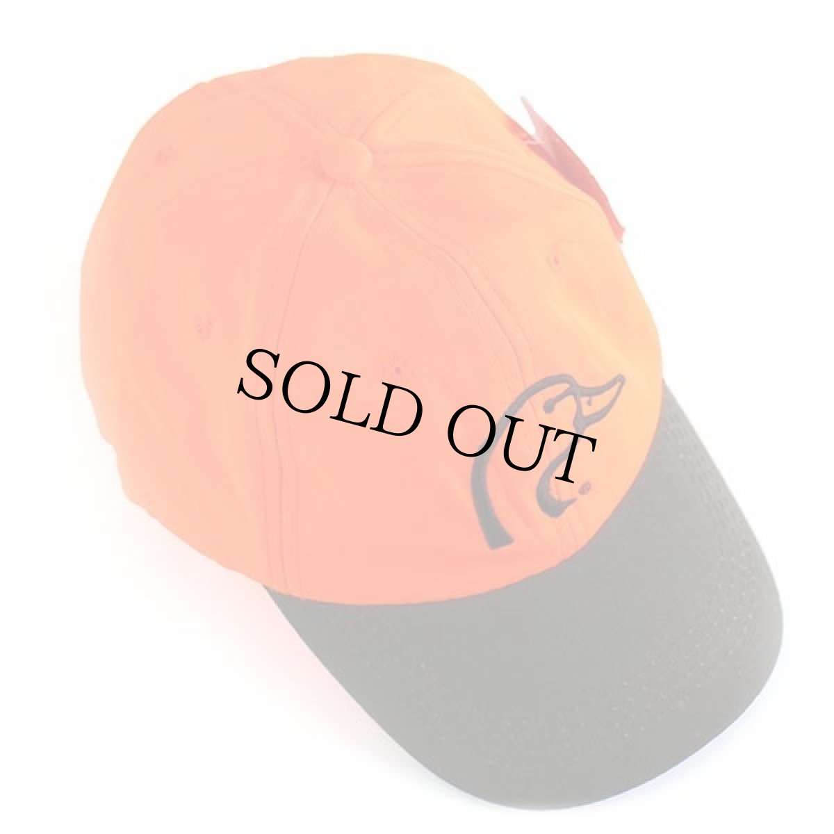 画像3: 未使用★DUCKS UNLIMITED ロゴ刺繍 ツートン ワックスコットン キャンバス キャップ 蛍光オレンジ×焦げ茶 (3)