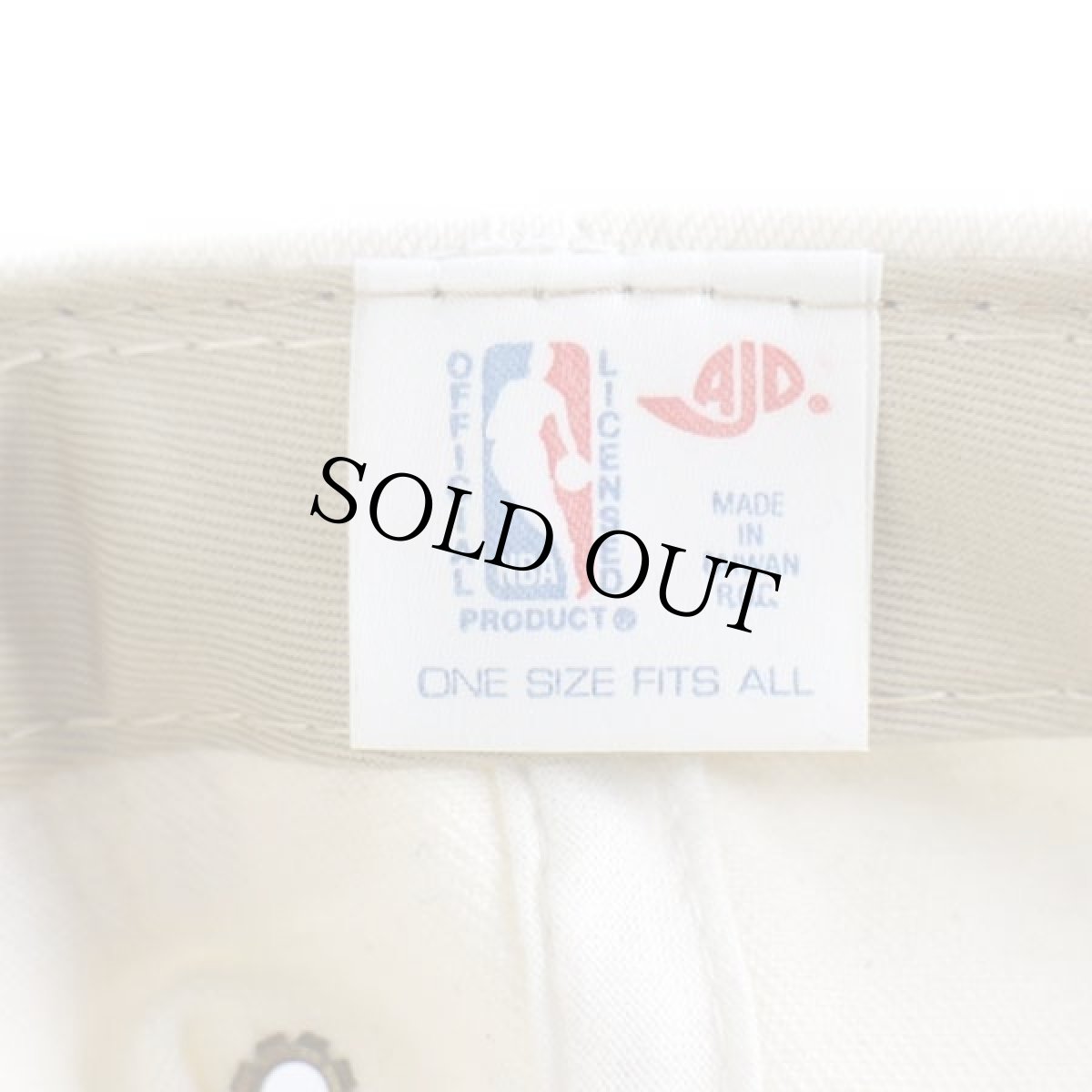 画像6: 90s NBA HOUSTON ROCKETS ロゴ刺繍 WORLD CHAMPIONS パッチ付き ツートン コットンキャップ 生成り×黒 (6)