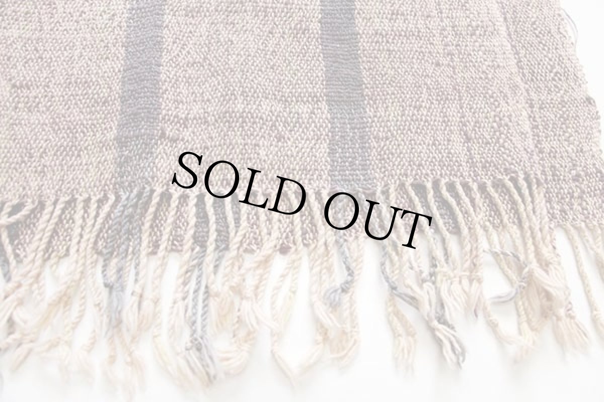 画像5: UNKNOWN ストライプ ラグ ストール (5)