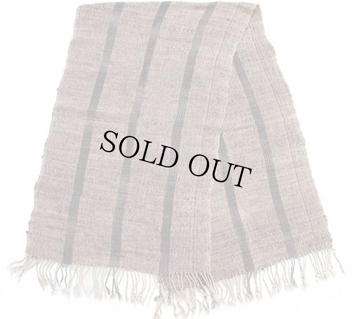 画像2: UNKNOWN ストライプ ラグ ストール (2)