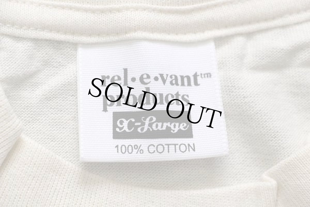 画像5: デッドストック★90s USA製 rel e vant products ドッグ アート コットンTシャツ 生成り XL (5)