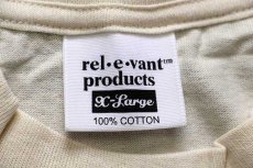 画像5: デッドストック★90s USA製 rel e vant products ドッグ アート コットンTシャツ 生成り XL (5)