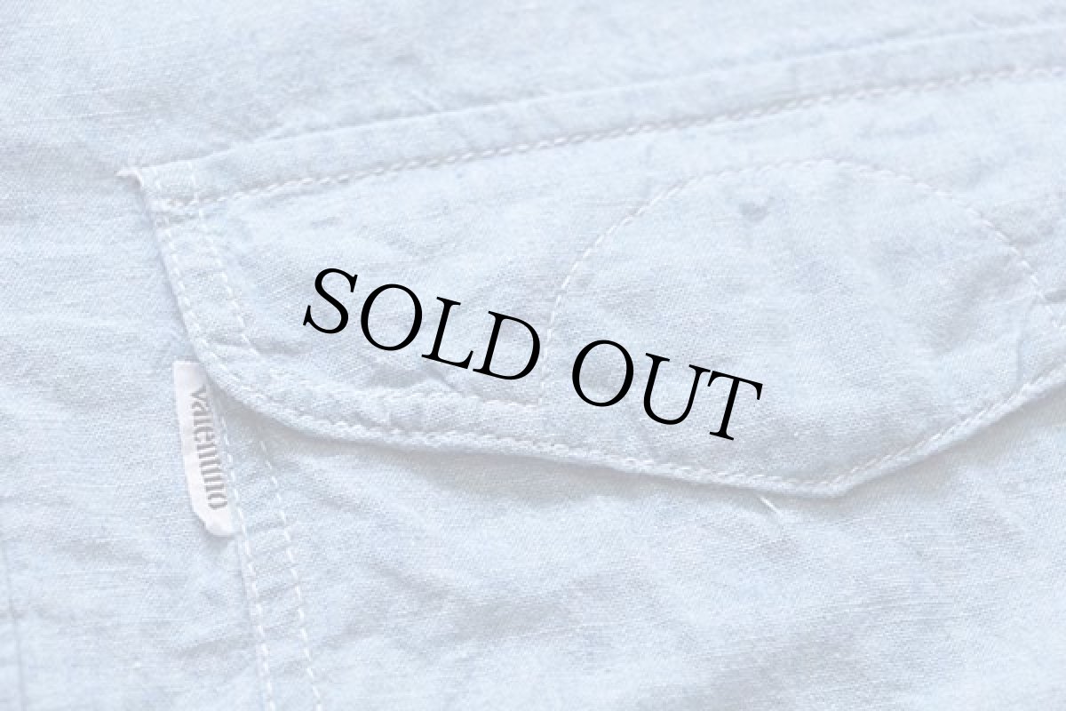 画像5: 80s イタリア製 valentino コットン シャンブレーシャツ カスタム 39 (5)