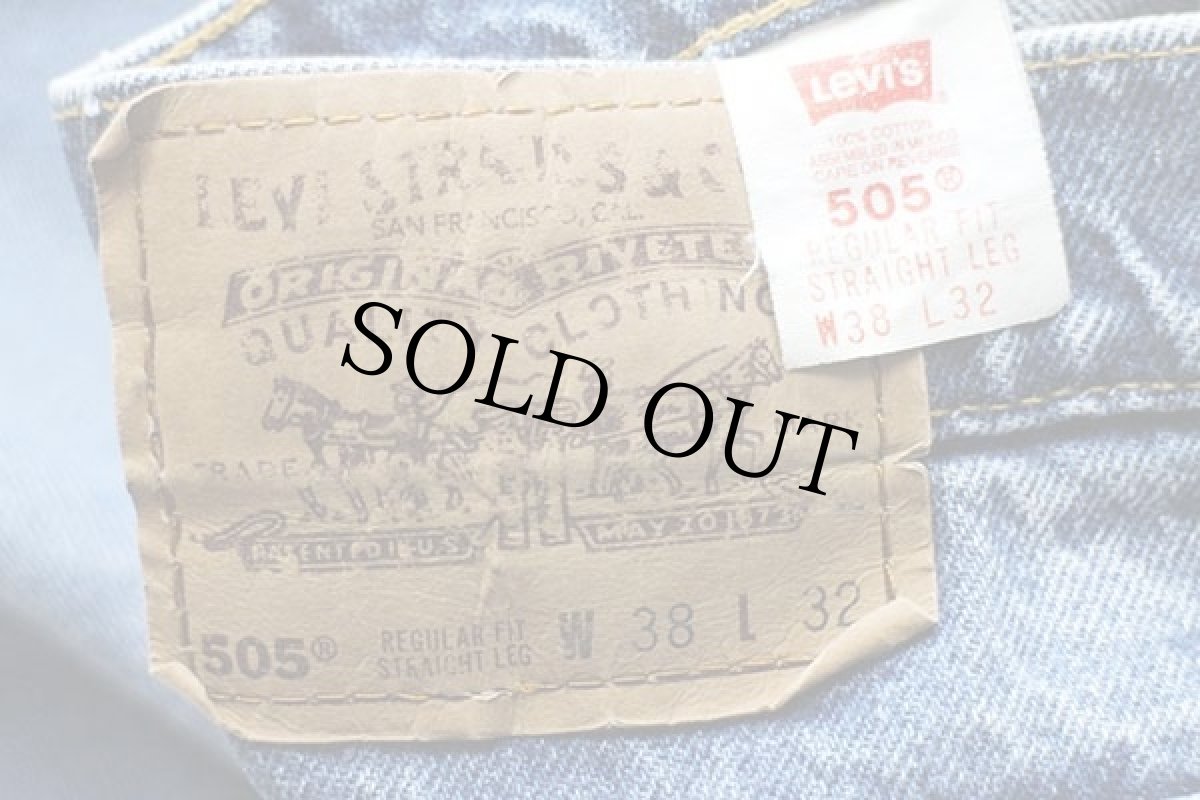 画像6: 90s メキシコ製 Levi'sリーバイス 505 デニムパンツ w38 L32★SDP1921 (6)