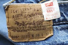 画像6: 90s メキシコ製 Levi'sリーバイス 505 デニムパンツ w38 L32★SDP1921 (6)