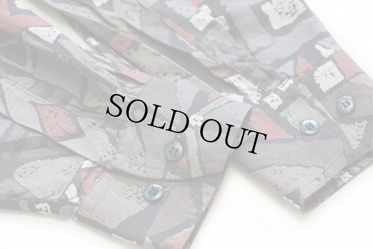 画像6: 80s CLUB D'AMINGO アート レーヨンシャツ 41/42 (6)