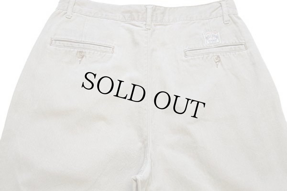 画像5: 90s ポロ ラルフローレン ツータック コットン チノパン グレーベージュ w32★174 (5)