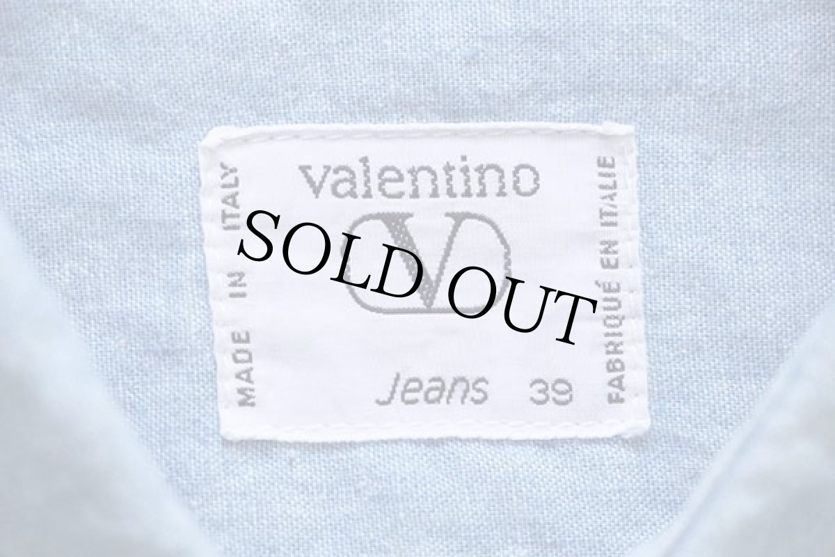 画像4: 80s イタリア製 valentino コットン シャンブレーシャツ カスタム 39 (4)