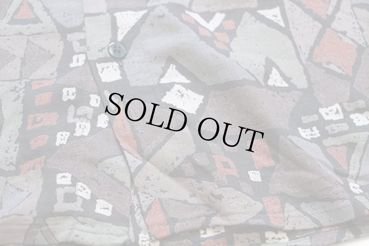 画像5: 80s CLUB D'AMINGO アート レーヨンシャツ 41/42 (5)