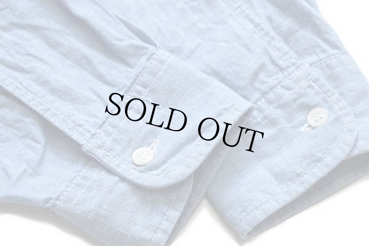 画像7: 80s イタリア製 valentino コットン シャンブレーシャツ カスタム 39 (7)