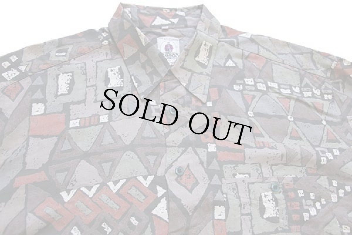 画像3: 80s CLUB D'AMINGO アート レーヨンシャツ 41/42 (3)