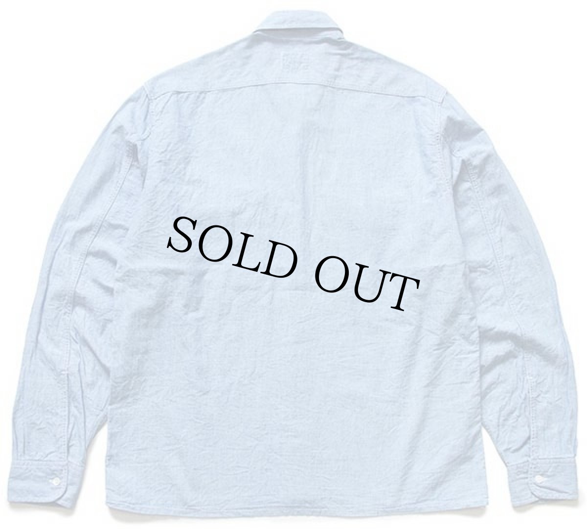 画像2: 80s イタリア製 valentino コットン シャンブレーシャツ カスタム 39 (2)