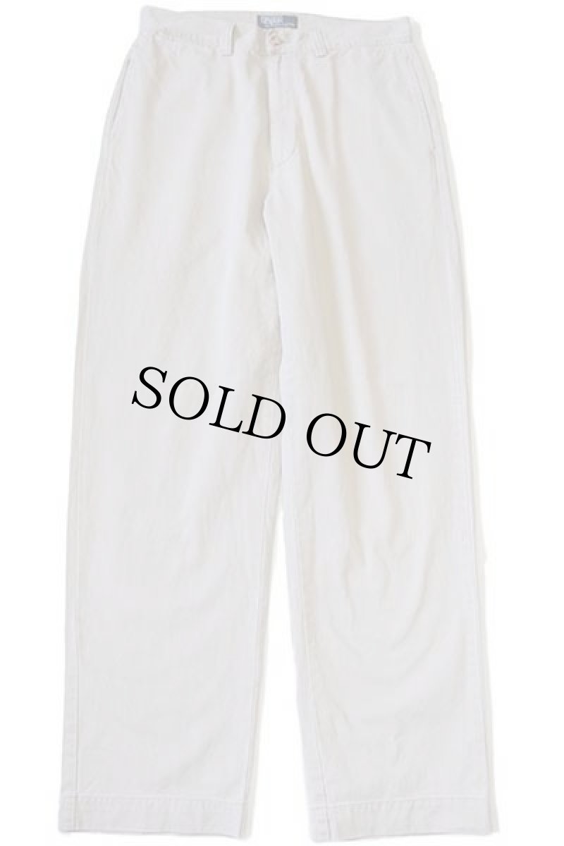 画像2: 90s ポロ ラルフローレン コットン チノパン ベージュ w33 L32★178 (2)