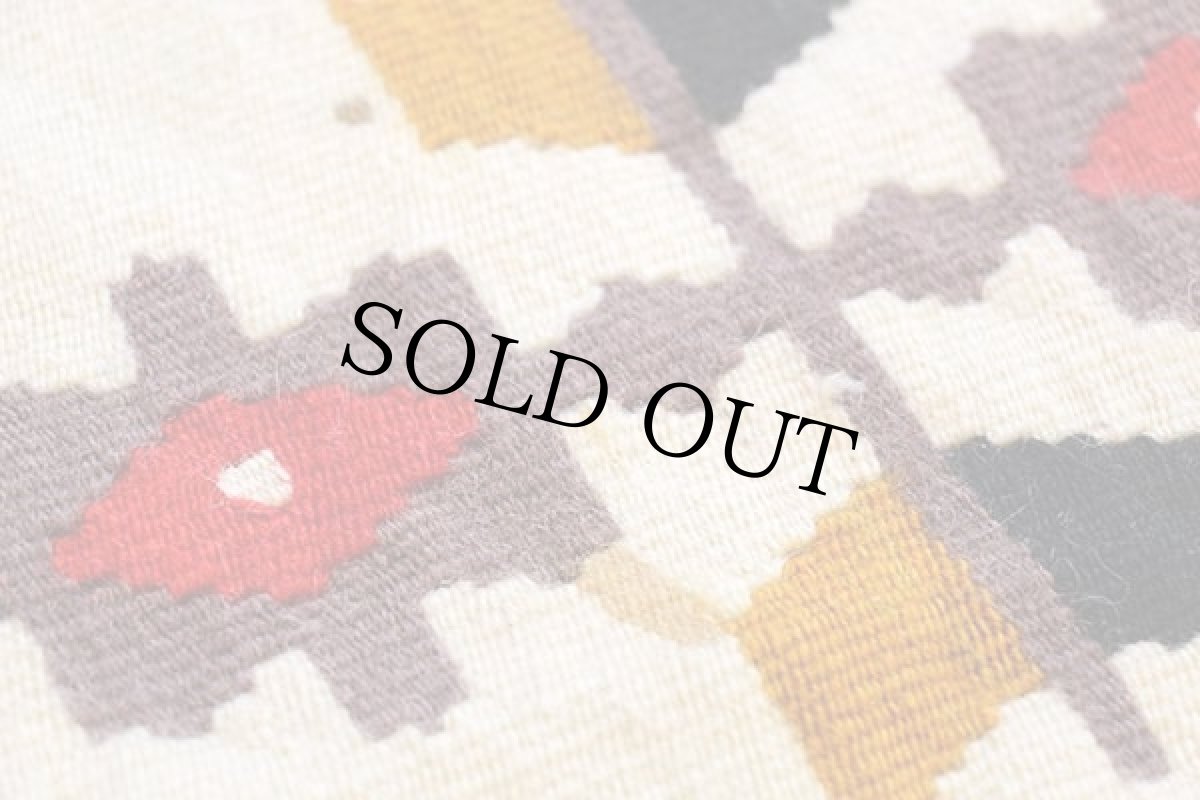 画像6: フォークロア柄 ロング ラグ マット★E (6)